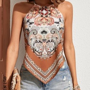 Halter top western style